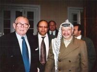 Hans-Jürgen Wischnewski, Abdallah Frangi, Jassir Arafat